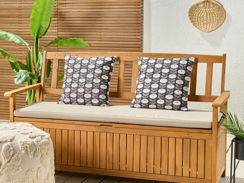 Set 2 buc perne decorative 45 x 45 cm Valso (gri)