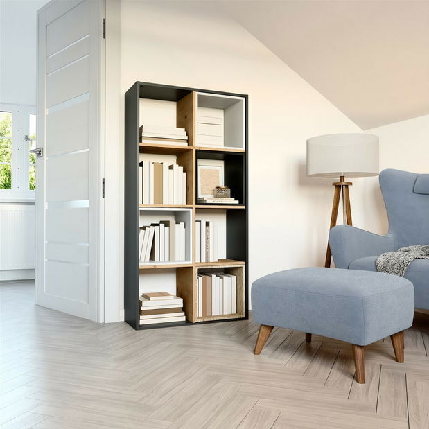 Raft Metros 4 (antracit + stejar artisan)