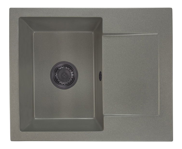 Chiuvetă de bucătărie Dalgam (gri) (cu 3 orificii pentru robinet) (D)