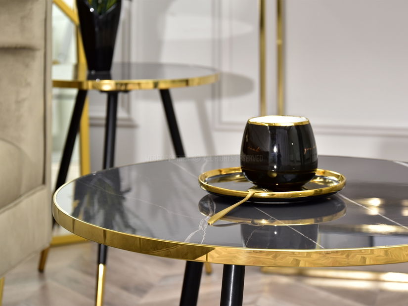 Dohányzóasztal Zoya Xl (grafit + fekete)