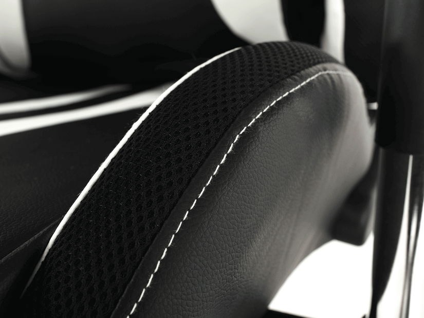 Irodai fotel Zopity (fekete + fehér + minta)