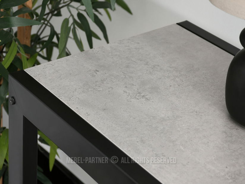 Konzolni stolić Ines (beton + crna)