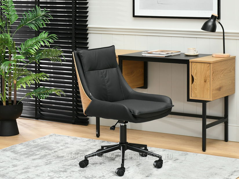 Irodai fotel Leoss (fekete)