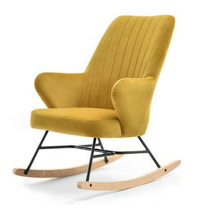 Fotelja Florida (boja senfa + crna bukva)