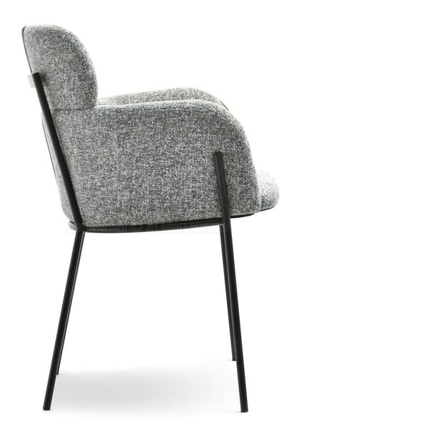 Stolička Baggie K (sivá + čierna)