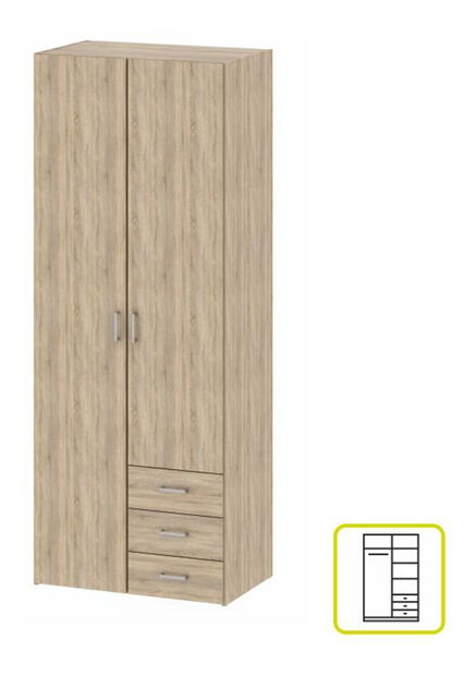 Dulap de haine Got 70425 2D (stejar sonoma) *resigilat