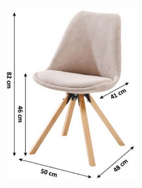 Jedálenská stolička Sanaga (béžová)