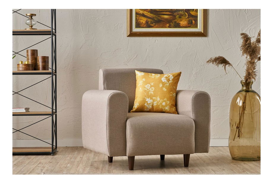 Fotel Noyalepo L (krém + dió)