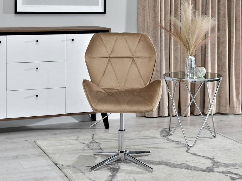 Fotel Velma S (bézs + fekete)