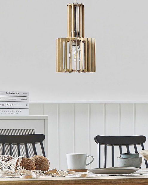 Závesná lampa NARRI (svetlé drevo)