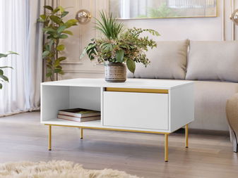 Stolić za kavu Gelean (bijela + zlatna) *rasprodaja