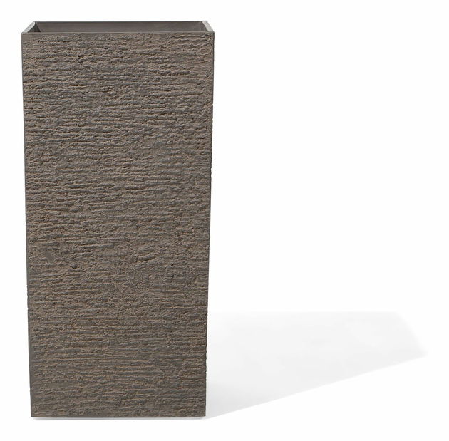 Set 3 ks. kvetináčov GANIO (kameň) (hnedá)