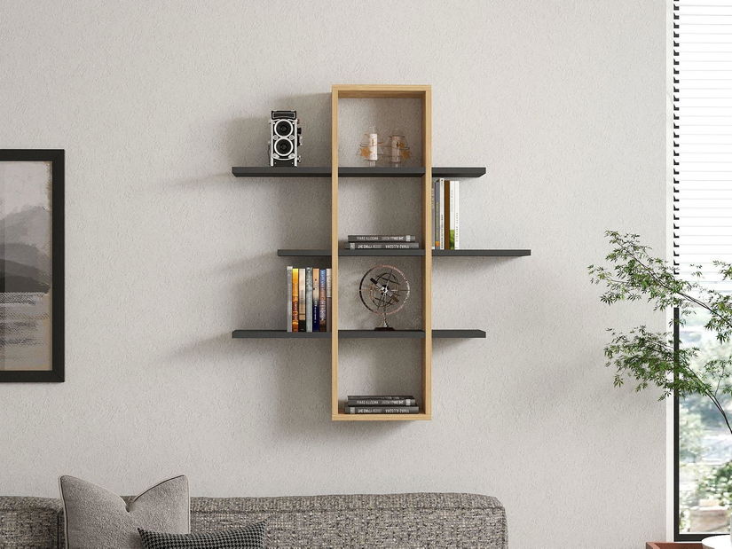 Raft Kekane (stejar zafir + antracit) 