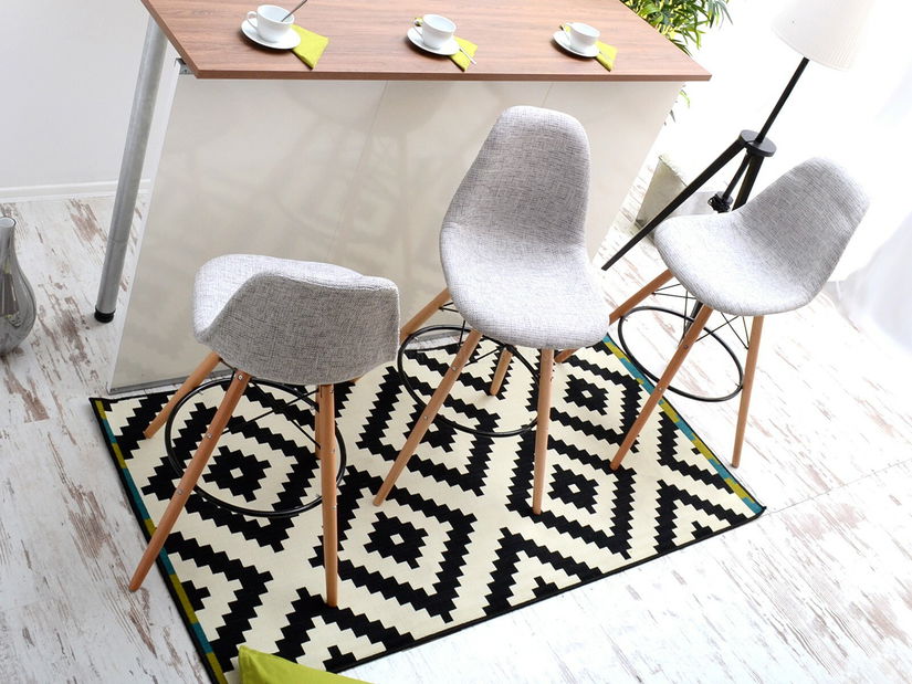 Stolička Epsie (drevo + sivá)