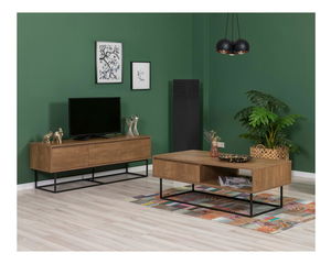 Set za dnevni boravak Laxi 16 (orah + crna)