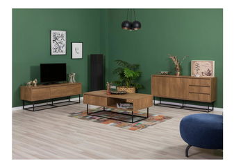 Set mobilier living Laxi 14 (nuc + negru)