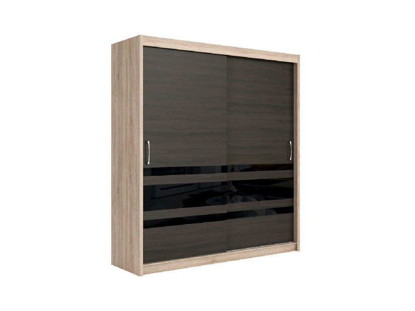 Šatníková skriňa BRW Elda F38/200/16 (dub sonoma + wenge)