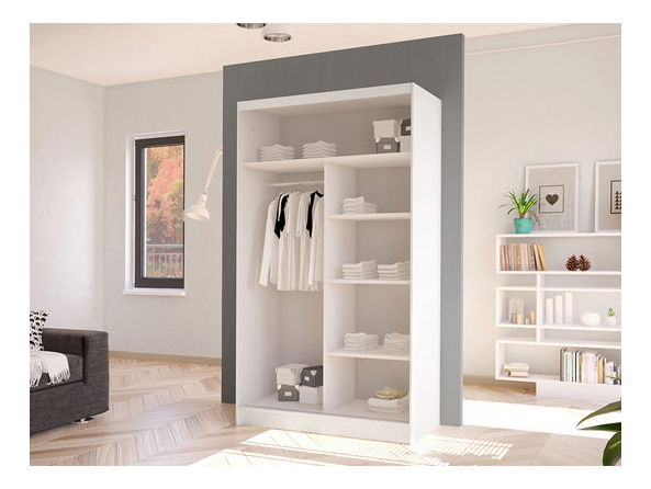 Dulap de haine Keira I (Alb + stejar sonoma)