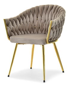Stolička Idris (béžová + zlatá)