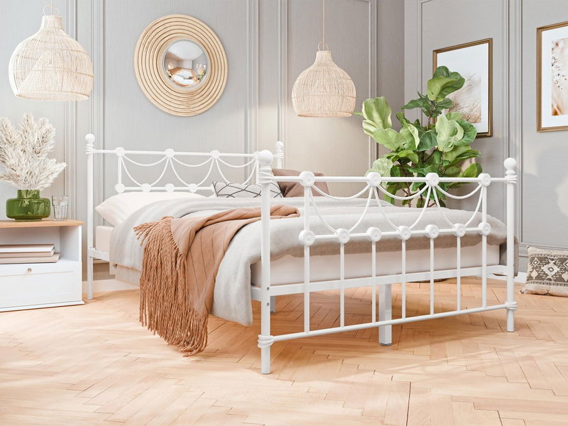 Egyszemélyes ágy 120 cm Etnica (fehér)