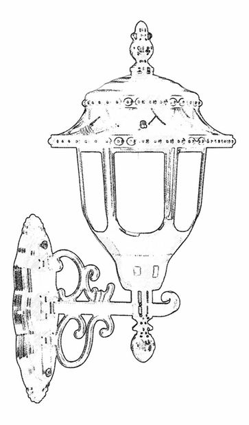Kültéri fali lámpa Dawid (fekete)