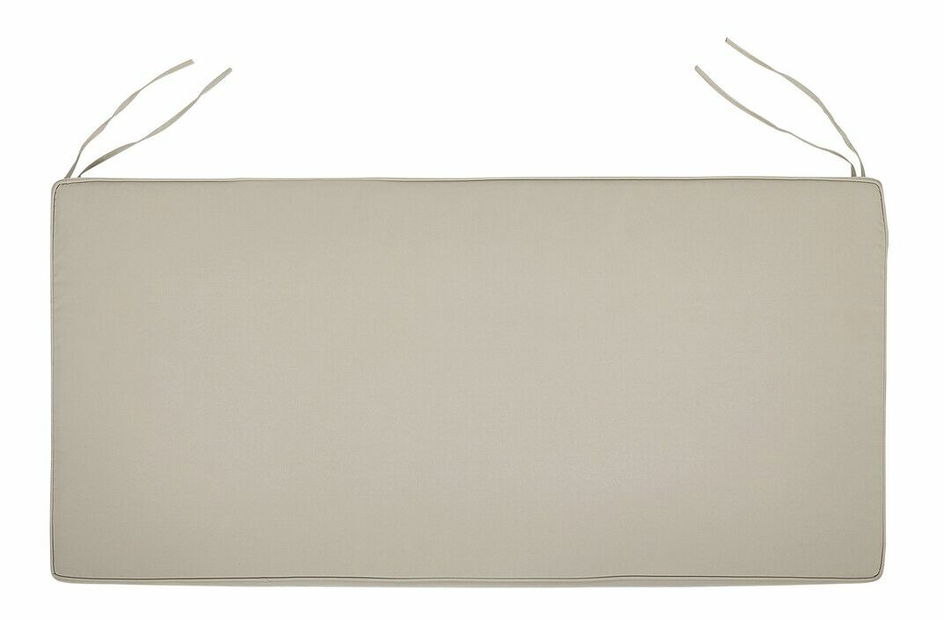 Záhradná lavica 120 cm VESTFOLD (drevo) (béžový podsedák)