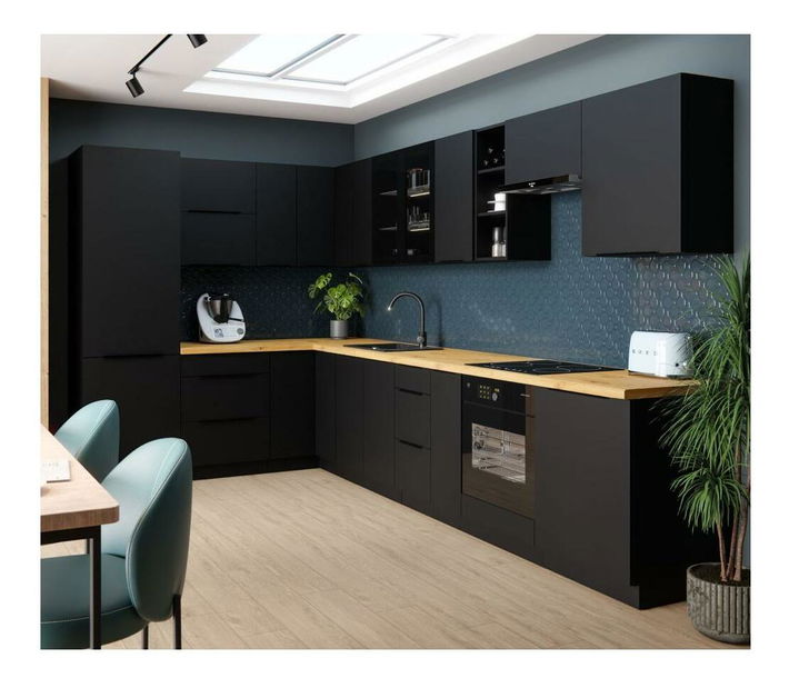 Dulap de bucătărie pentru alimente Sobera 40 DK 210 2F (negru) *resigilat