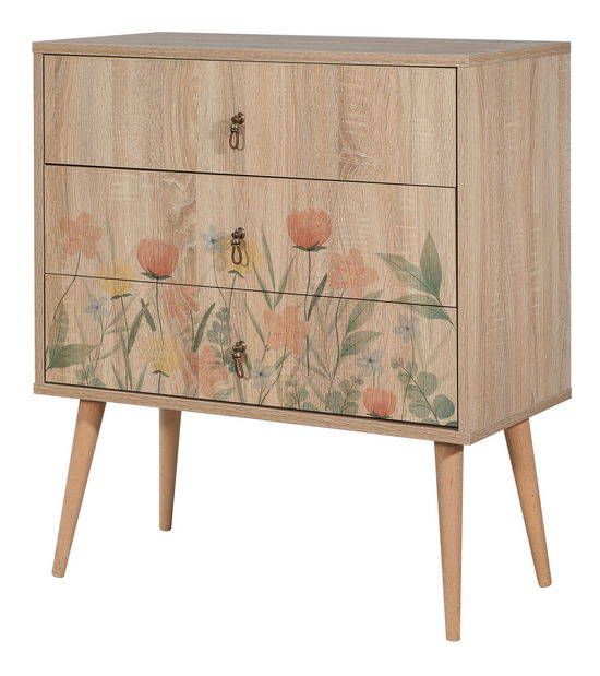 Éjjeliszekrény Cettelona TU (szonoma tölgy)