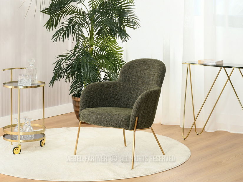 Fotoliu Baggie F (verde + auriu)