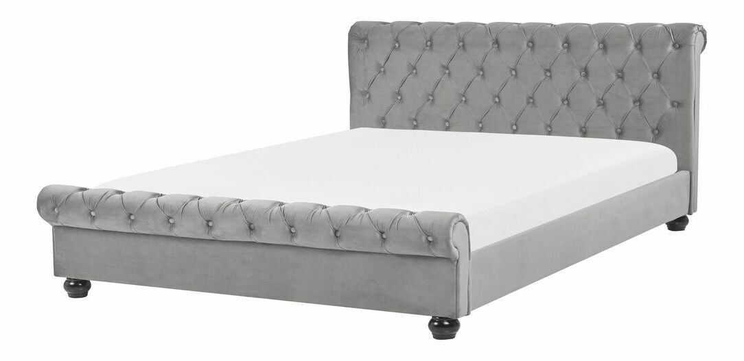 Manželská posteľ 180 cm ARCHON (s roštom) (sivá)