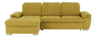 Rohová sedacia súprava Evangelia (L) (horčicová)