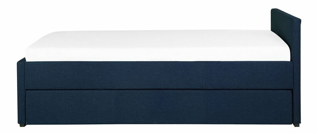 Rozkladacia posteľ 80 cm MERMAID (s roštom) (modrá)