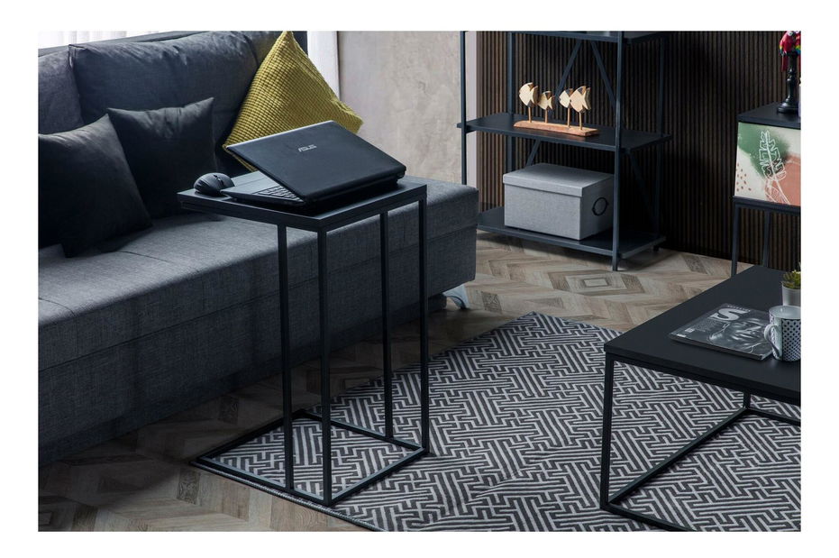 Kézi asztal Bettosola (fekete)