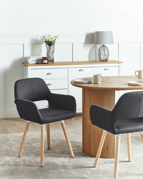 Set 2ks. jedálenských stoličiek Chico (čierna)