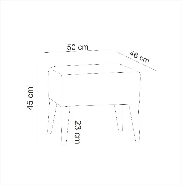 Taburete Zjani (crem)