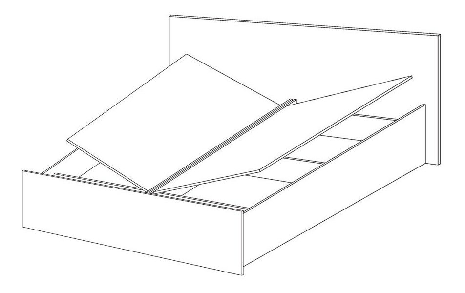 Manželská posteľ 160 cm Wisteria