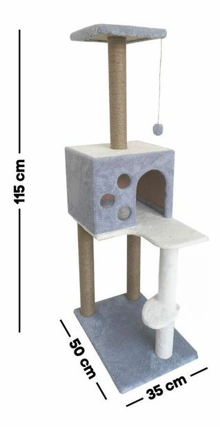 Škrabadlo pre mačky Orino (sivá)
