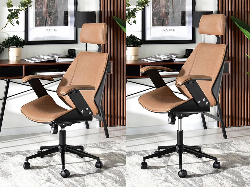 Fotelja Franc (tamnosmeđa + crna)