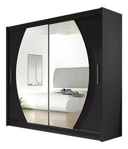 Ormar za garderobu Baker IV (crna) 