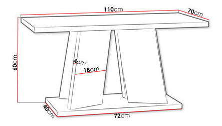 Măsuță cafea Jeremias (stejar artisan + negru)