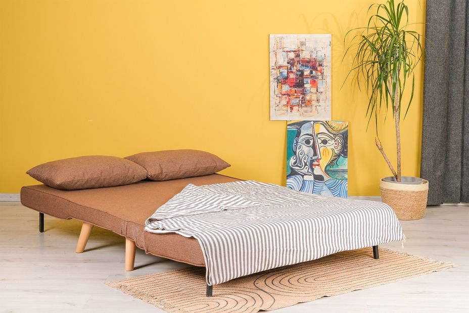 Kanapé futon Fillie (barna)