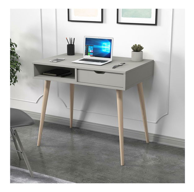 Pc stolík Asir Ofera (sivá)