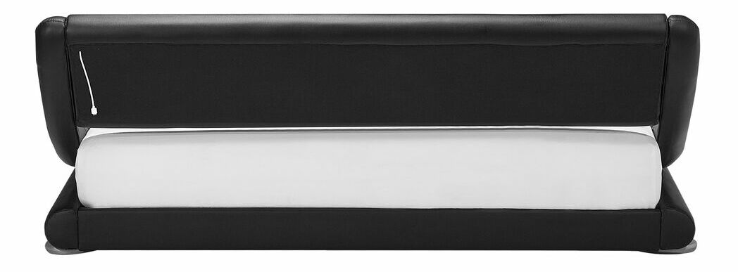 Manželská vodná posteľ 160 cm Anais (čierna) (s roštom a matracom)