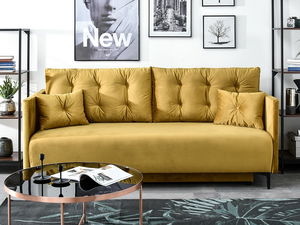 Canapea două locuri Mastil (auriu + negru)