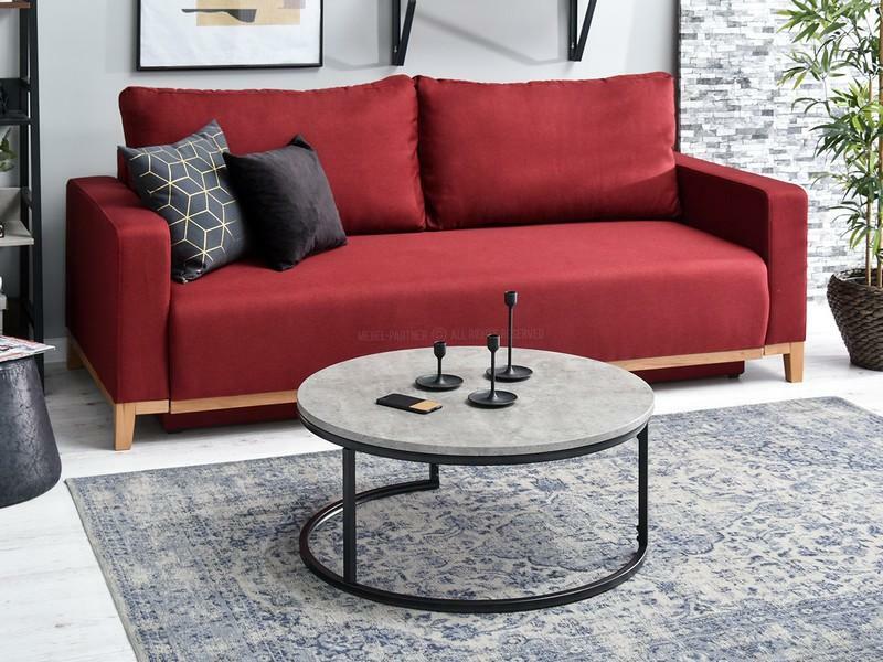 Dohányzóasztal Kolja Stolik Xl (beton + fekete)