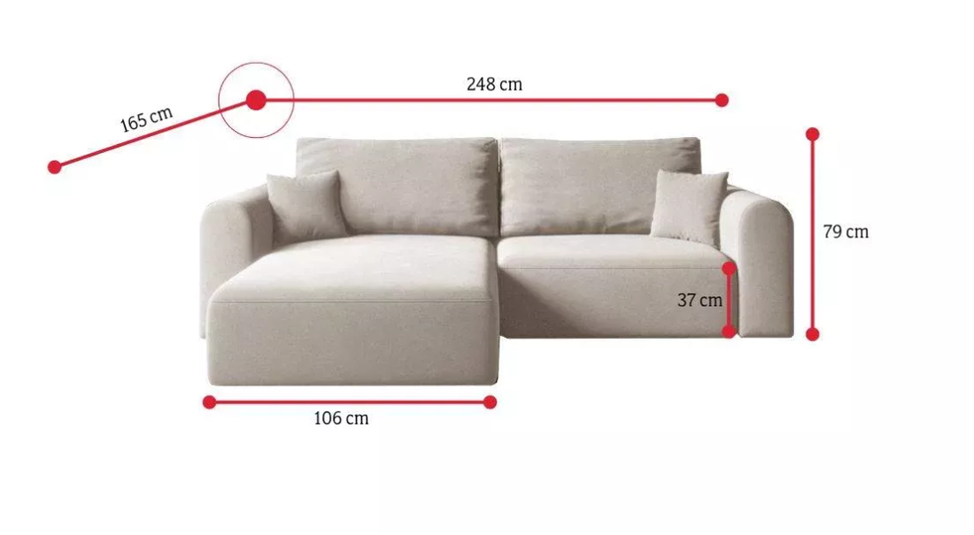 Rohová sedačka Karimo (Castel 93) (L)