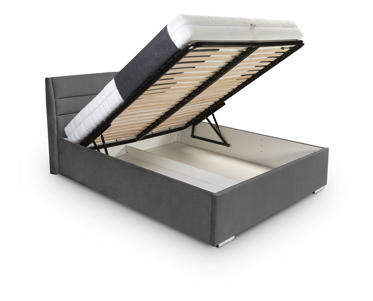 Egyszemélyes ágy 120 cm Sandie Futon (szürke)