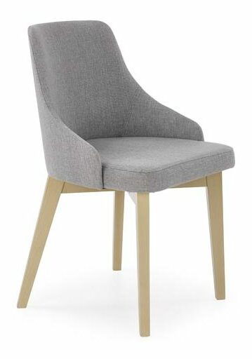 Blagovaonska stolica Tamie (svijetlo siva + hrast sonoma)