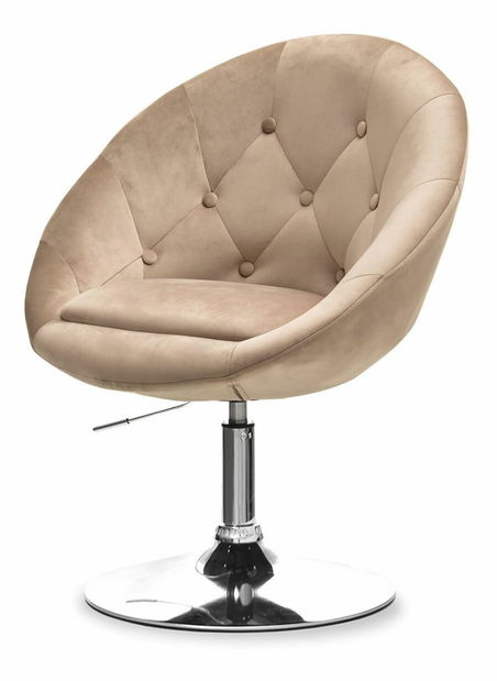 Kreslo Lush 4 (béžová + zlatá)