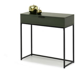 Konzolový stolík Norma M (zelená + čierna)